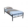 Односпальная металлическая кровать TPRO- EAGLE LUCCA 900х2000 black E1908