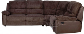Угловой диван правый Г BLN- Брукс (ткань, темно-коричневый)