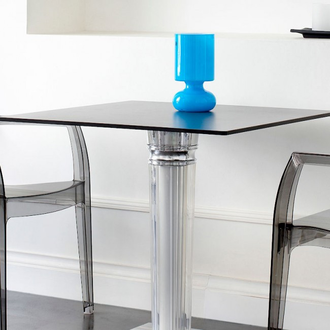 Стул с подлокотниками VLL- SCAB IGLOO (прозрачный, дымчатый)