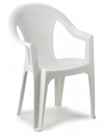 Кресло пластиковое OST- ISCHIA Белый