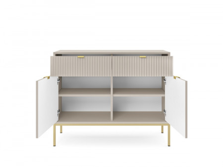 Комод Perfect Home Nova 2-дверный с 2 ​​ящиками и золотыми ножками KSZ104 Кашемир