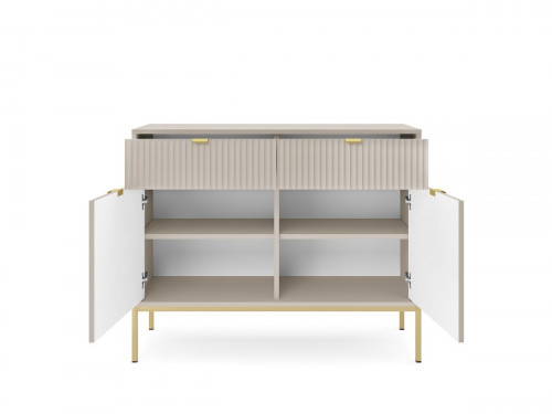 Комод Perfect Home Nova 2-дверный с 2 ​​ящиками и золотыми ножками KSZ104 Кашемир