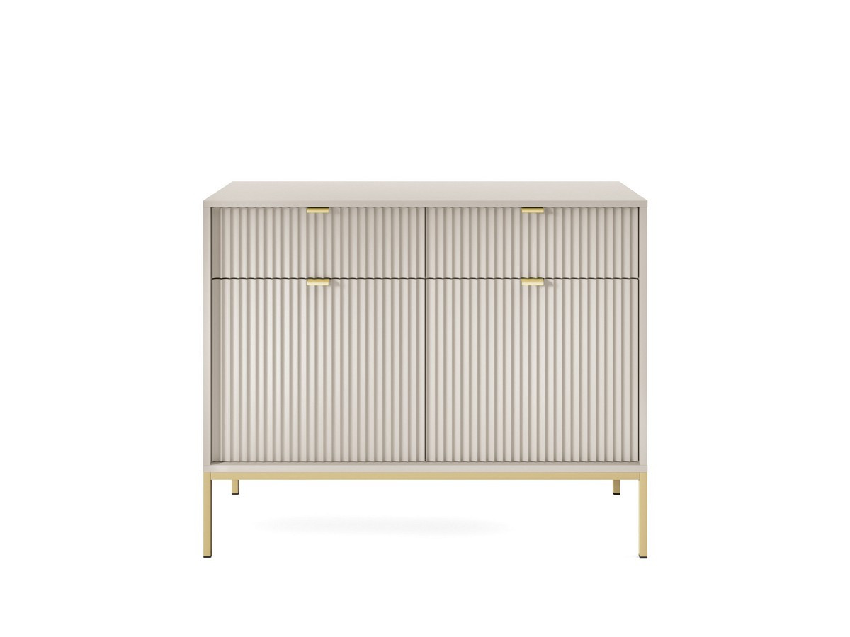 Комод Perfect Home Nova 2-дверный с 2 ​​ящиками и золотыми ножками KSZ104 Кашемир