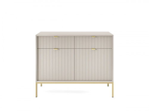 Комод Perfect Home Nova 2-дверный с 2 ​​ящиками и золотыми ножками KSZ104 Кашемир