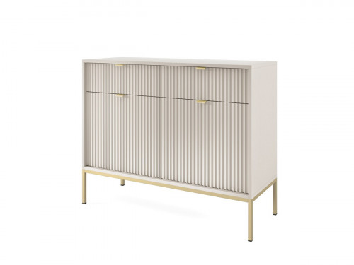 Комод Perfect Home Nova 2-дверный с 2 ​​ящиками и золотыми ножками KSZ104 Кашемир