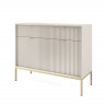 Комод Perfect Home Nova 2-дверный с 2 ​​ящиками и золотыми ножками KSZ104 Кашемир