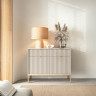Комод Perfect Home Nova 2-дверный с 2 ​​ящиками и золотыми ножками KSZ104 Кашемир