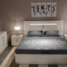 Кровать двуспальная SMS- FLORIDA (белый глянец)
