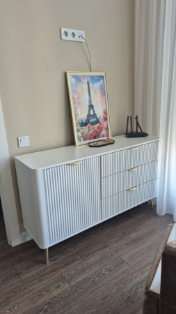 Комод 1-дверный с 3 ящиками, Perfect Home Ланте / Lante 1D3S/138, Белый