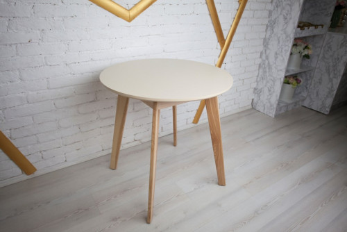 Комплект кухонной мебели Ont- Густаво 75 круглый стол + 2 стула бежевый