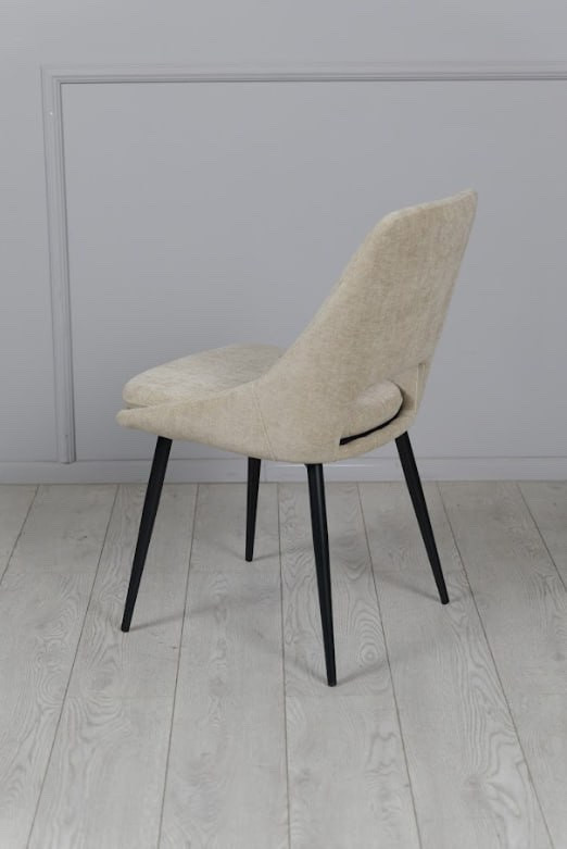 Стул обеденный TOP- Нано бежевый (ноги черный)    