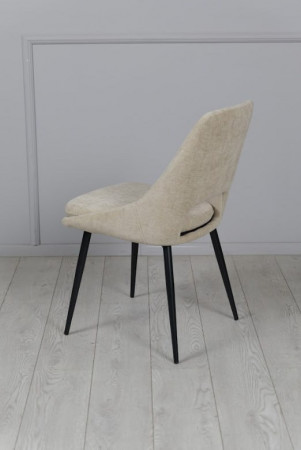 Стул обеденный TOP- Нано бежевый (ноги черный)    