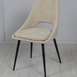 Стул обеденный TOP- Нано бежевый (ноги черный)    