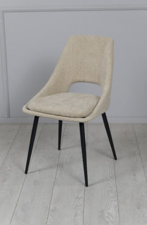 Стул обеденный TOP- Нано бежевый (ноги черный)    