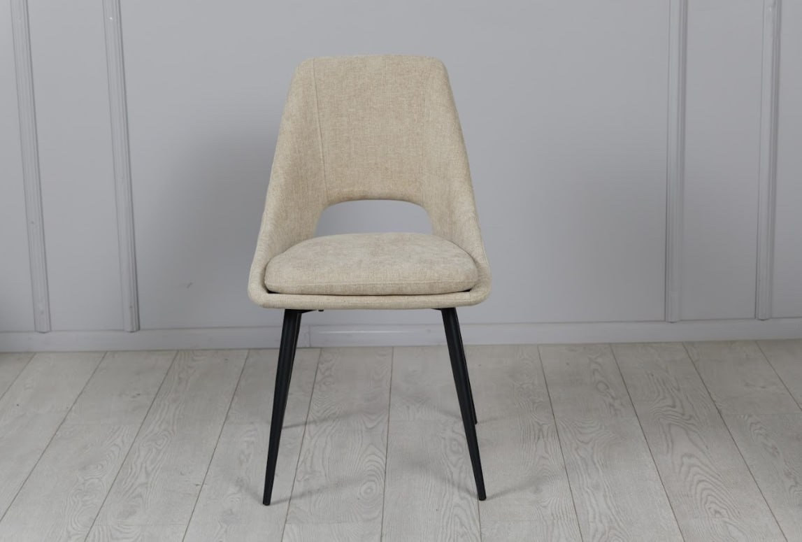 Стул обеденный TOP- Нано бежевый (ноги черный)    