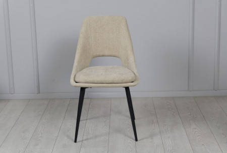 Стул обеденный TOP- Нано бежевый (ноги черный)    