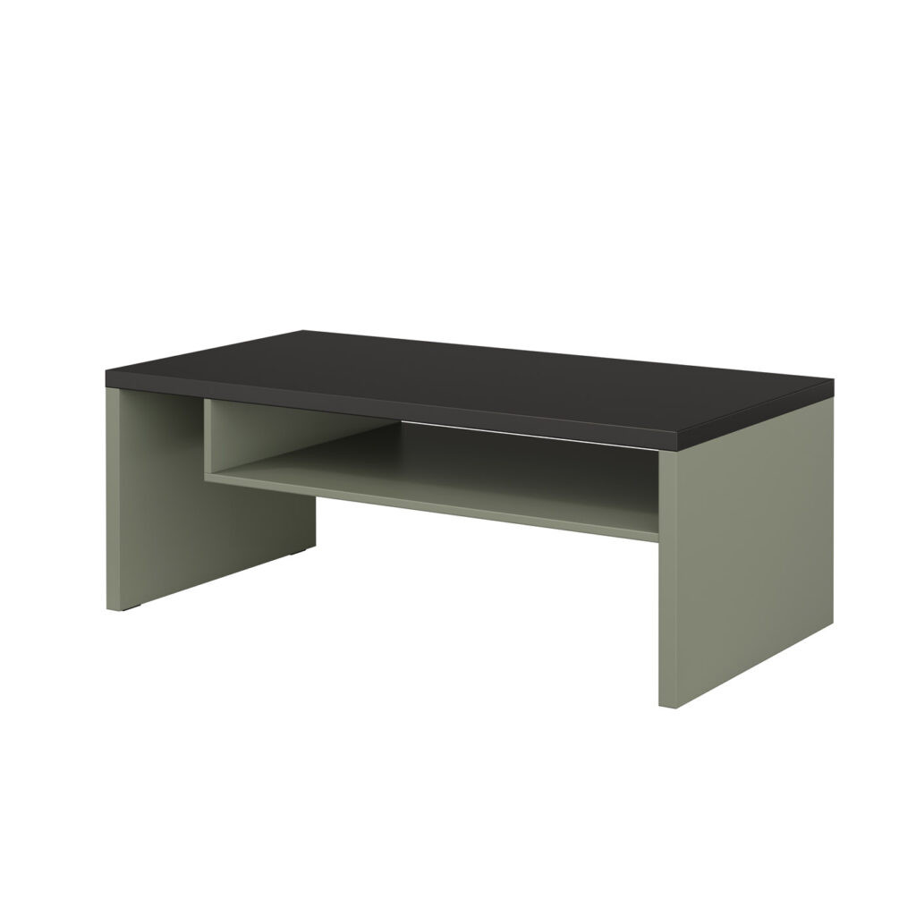 Стол кофейный Helvetia CROSS 24GWMY99 (дымчатый зеленый -черный)