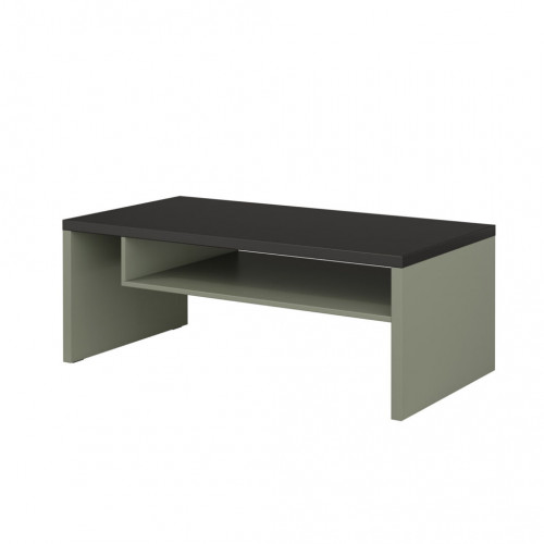 Стол кофейный Helvetia CROSS 24GWMY99 (дымчатый зеленый -черный)