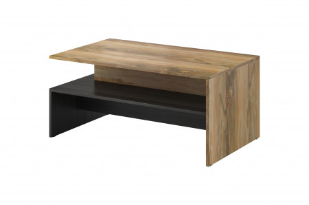 Стол кофейный Helvetia BAROS 24Z6BM99 (сатиновый нуссбаум/черный)