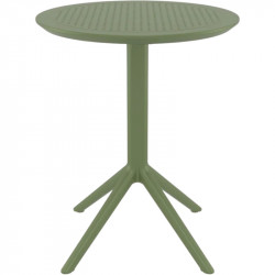 Стол уличный круглый складной Siesta Sky Folding Table 60 (оливковый)
