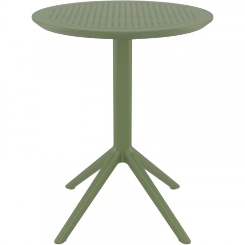 Стол уличный круглый складной Siesta Sky Folding Table 60 (оливковый)