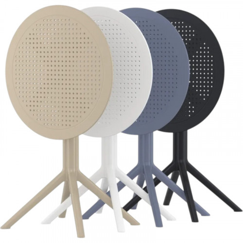 Стол уличный круглый складной Siesta Sky Folding Table 60 (оливковый)