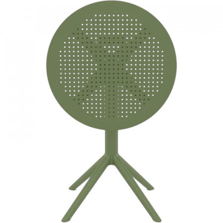 Стол уличный круглый складной Siesta Sky Folding Table 60 (оливковый)