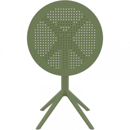 Стол уличный круглый складной Siesta Sky Folding Table 60 (оливковый)