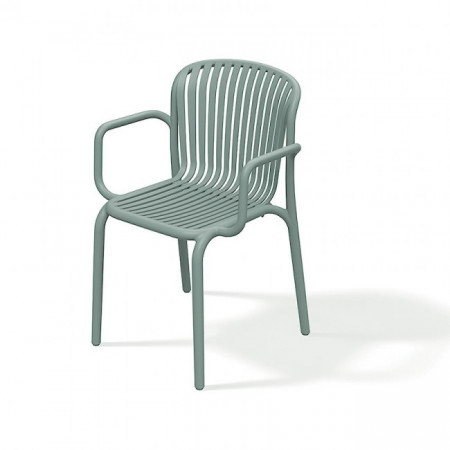 Кресло уличное обеденное VLL- FERNE Berne (зеленый, серый)
