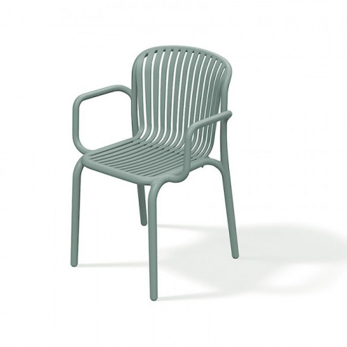 Кресло уличное обеденное VLL- FERNE Berne (зеленый, серый)