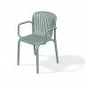 Кресло уличное обеденное VLL- FERNE Berne (зеленый, серый)