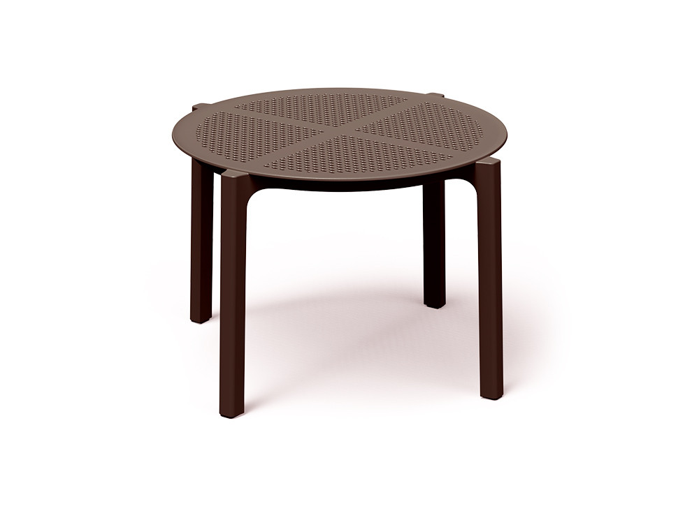 Стол журнальный уличный VLL- FERNE Nexo (коричневый, молочный)