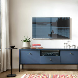 Тумба RTV PIASKI MONO DARK BLUE MRTV154, ДСП, 154х56х39см