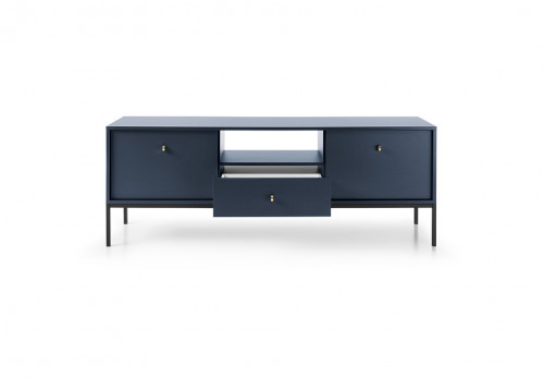 Тумба RTV PIASKI MONO DARK BLUE MRTV154, ДСП, 154х56х39см