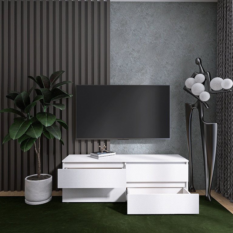 Комплект в гостиную EVR- Лайт-2 белый (нимфея альба)