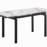 Стол обеденный BIO- Орион (черный/ керамика нефрит белый)  
