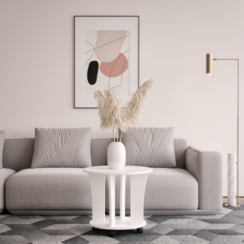 Журнальный стол на колесиках 55х50 см KOD- ЖС-коло 2