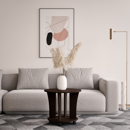 Журнальный стол на колесиках 55х50 см KOD- ЖС-коло 2