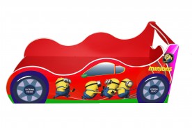 Кровать машина VRN- «Миньон красный» Д-0012 серии «Драйв» 