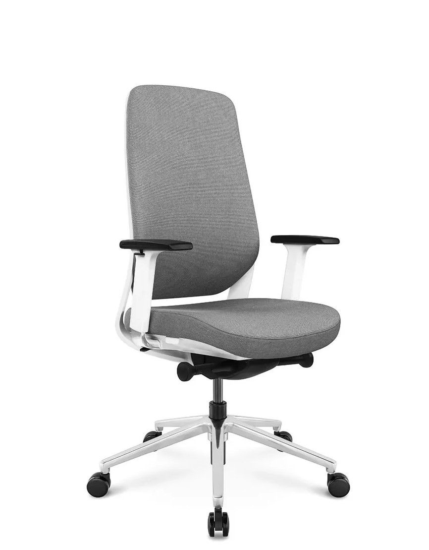 Крісло для оператора LUX- FILO-B WHITE (GREY + GREY) ергономічне