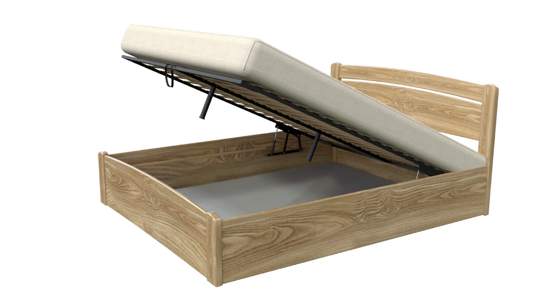 Кровать деревянная с подьемным механизмом MOM- Green 2 (Грин 2)  