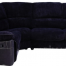 Угловой диван левый L BLN- Брукс (ткань, синий)
