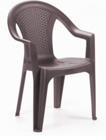 Кресло пластиковое OST- ISCHIA Коричневый