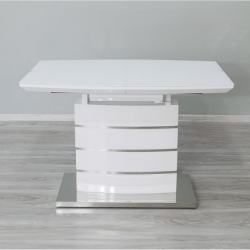 Стол обеденный модерн Premium EVRO- Houston MINI DT-9123-1 (белый глянец) 
