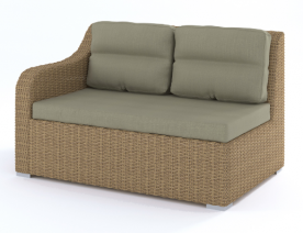 Модульный угловой диван из техноротанга NTS- ARENA 605/4 правый (ротанг полумесяц)