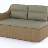 Модульный угловой диван из техноротанга NTS- ARENA 605/4 правый (ротанг полумесяц)