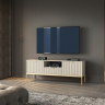 Тумба под телевизор Perfect Home Nova 1-дверная с 2 ящиками и золотыми ножками RTV154 Кашемир