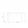 Стол обеденный раскладной Forte FIXSMILE TBLT7029 160-207, черный