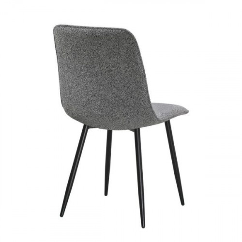 Стул обеденный Avn- DOT Dark Grey Boucle тёмно-серый