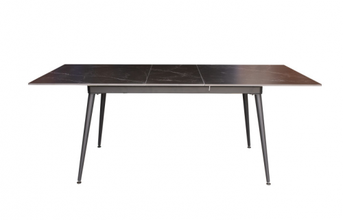 Стол обеденный модерн super premium ceramic  Evro- Detroit SASBIAN Black матова кераміка T7128A-1215 160*90